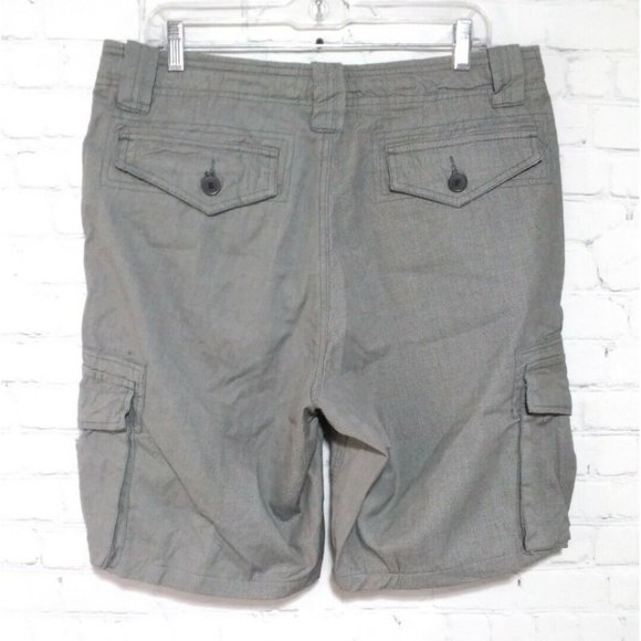 MATCHSTICK Shorts Men XXL 36 Cargo Utility Outdoor Hike Camp Twill Chino Solid - Picture 2 of 5